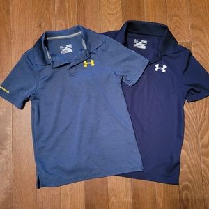 Lot of 2 youth Under Armour collared shirts - size youth small